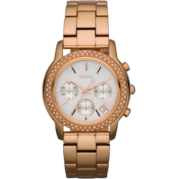 DKNY NY-8432 Women’s Gold Chronograph Watch‎ – Solid Stainless Steel - Picture 1 of 6